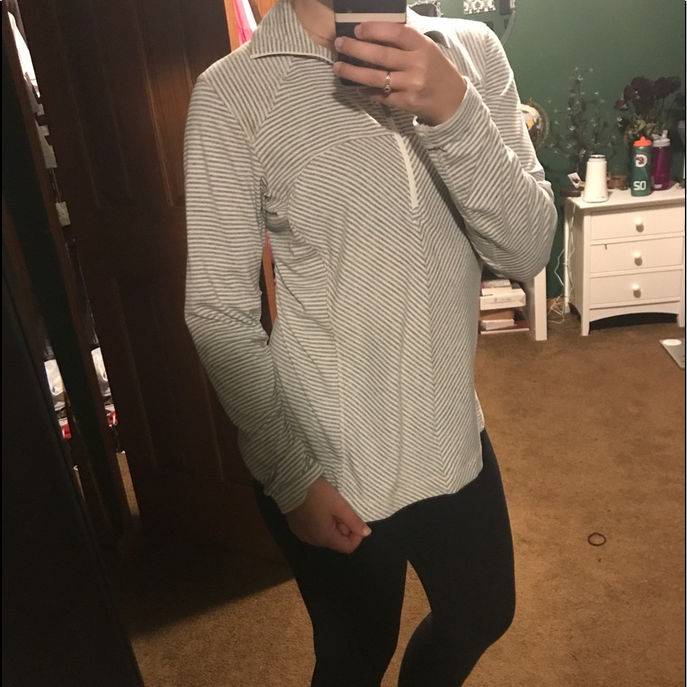 Columbia striped quarter zip